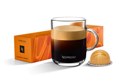 Кофе в капсулах Nespresso Vertuo Golden Caramel 230 ml 10 капсул в магазине ТеаКофее, фото