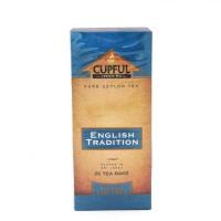 Чай Cupful English Tradition черный с бергамотом 25 пакетов