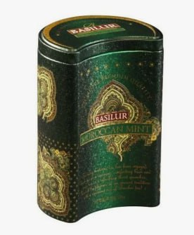 Чай зеленый Basilur MOROCCAN MINT - 100 гр. (ж/б) в магазине ТеаКофее, фото