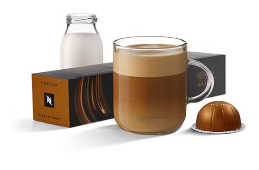 Кофе в капсулах Nespresso Vertuo Bianco Forte 230 ml 10 капсул в магазине ТеаКофее, фото
