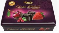 Набор конфет "LIBRETTO" в темном шоколаде с фруктовыми начинками 200 гр. (ж.б).