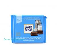 Шоколад Ritter Sport молочный с альпийским молоком 100гр