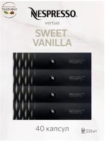 Кофе в капсулах Nespresso Vertuo Sweet Vanilla 230 ml КОМПЛЕКТ 4 тубы - 40 капсул