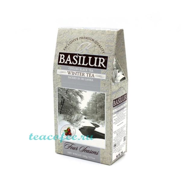Чай черный Basilur Winter berries с клюквой, 100 гр. в магазине ТеаКофее, фото