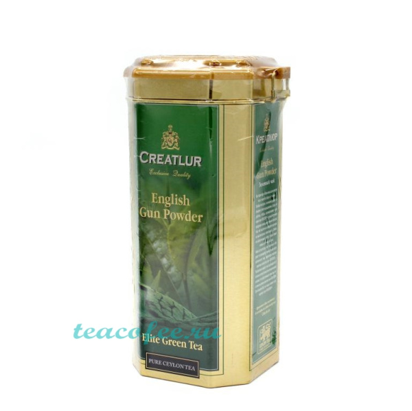 Чай Creatlur English Gun Powder - Elite Green Tea  250 гр. (ж/б) в магазине ТеаКофее, фото