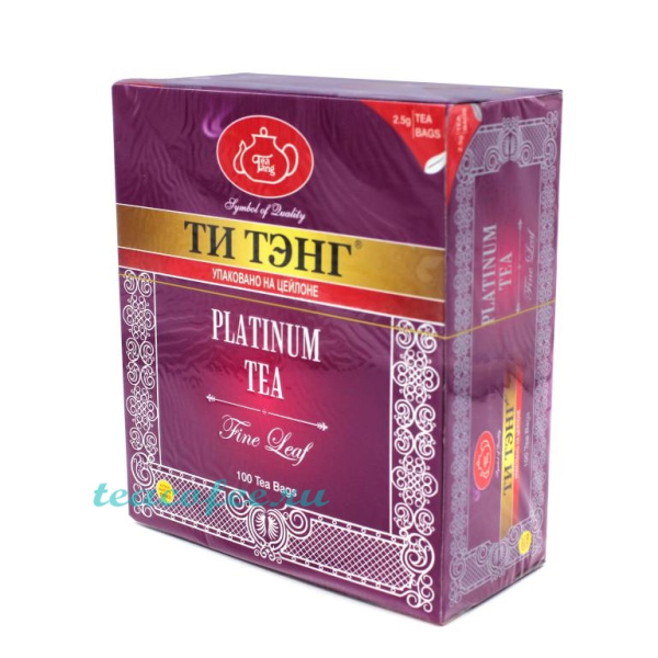 Чай Ти Тэнг Platinum черный 100 пакетиков в магазине ТеаКофее, фото