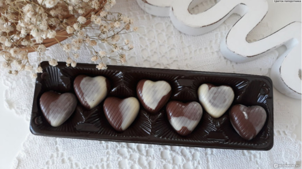Конфеты Belgian HEARTS шоколадные сердечки 65 гр. в магазине ТеаКофее, фото