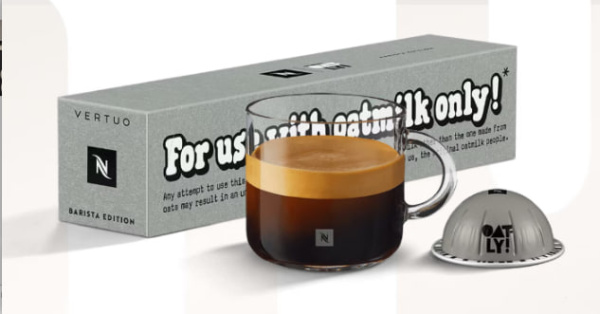 Кофе в капсулах Nespresso Vertuo Oatly Barista Edition 80 ml 10 капсул в магазине ТеаКофее, фото