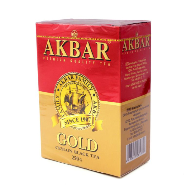 Чай черный Akbar Gold, 250 гр. в магазине ТеаКофее, фото