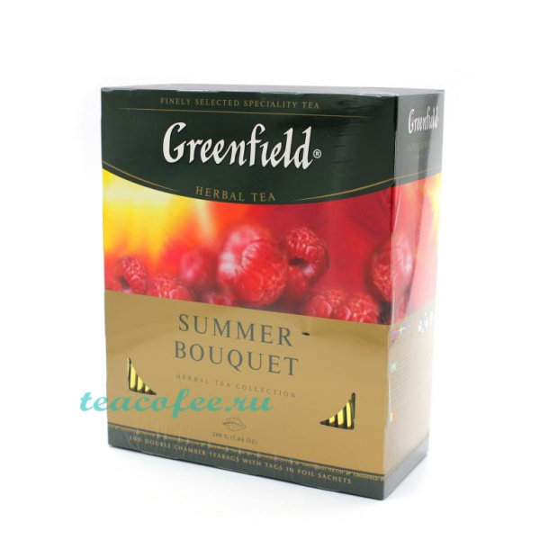 Чай Greenfield Summer Bouquet 100 пакетиков в магазине ТеаКофее, фото