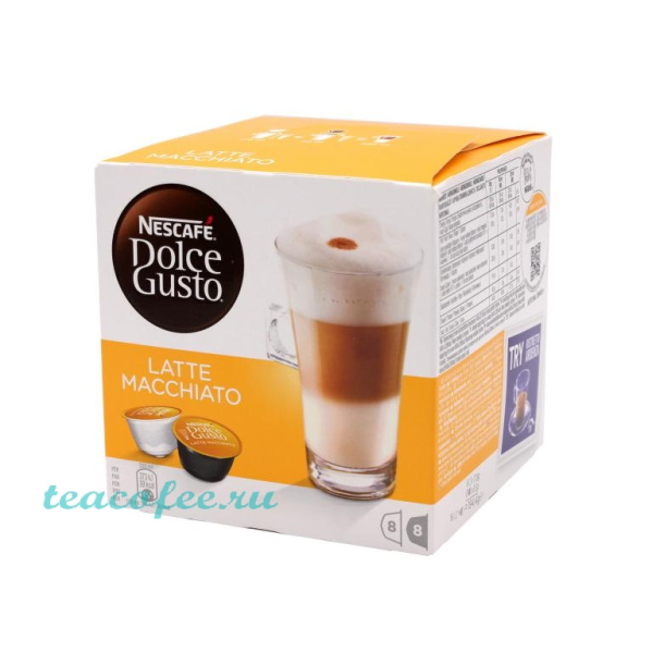 Кофе в капсулах Nescafe Dolce Gusto Latte macchiato 16 капсул в магазине ТеаКофее, фото