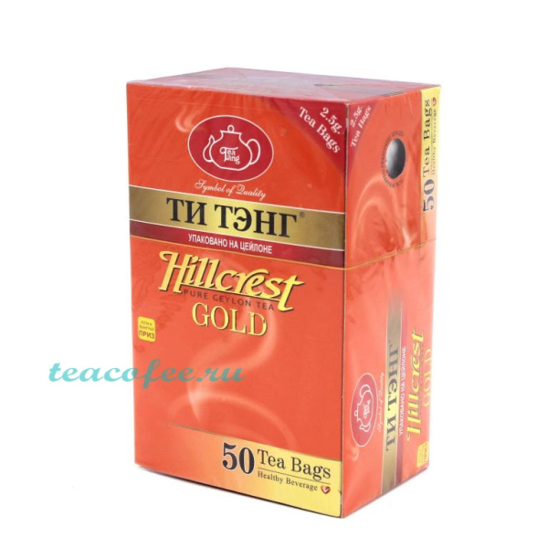 Чай Ти Тэнг Gold (Золотой) черный 50 пакетиков в магазине ТеаКофее, фото