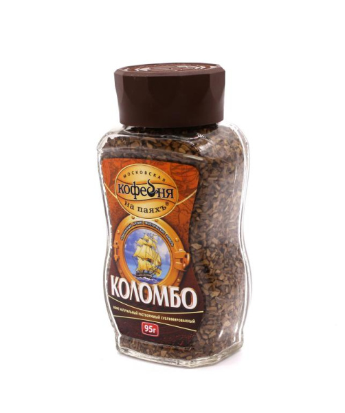 Кофе растворимый Московская кофейня на паяхъ Коломбо 95 гр. (стекло) в магазине ТеаКофее, фото