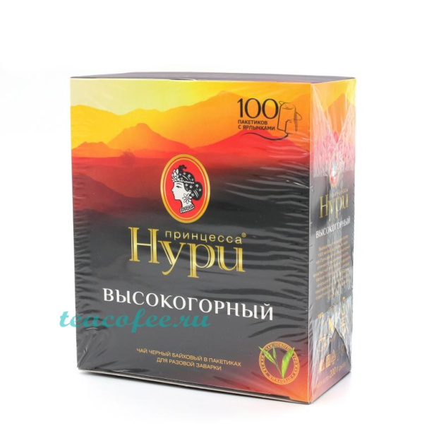 Чай Принцесса Нури Высокогорный 100 пакетиков в магазине ТеаКофее, фото