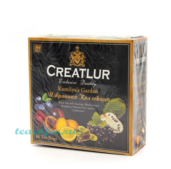 Чай Creatlur Kamiliya`s Garden Избранная Коллекция черный 60 пакетиков в магазине ТеаКофее, фото