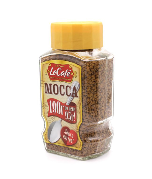 Кофе растворимый Le Cafe Mocca 175 гр. (стекло) в магазине ТеаКофее, фото