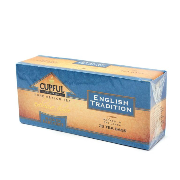 Чай Cupful English Tradition черный с бергамотом 25 пакетов в магазине ТеаКофее, фото