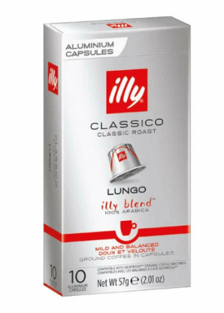 Кофе в капсулах ILLY Classico Lungo 10 капсул 