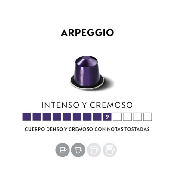Кофе в капсулах Nespresso Arpeggio 40 ml КОМПЛЕКТ 10 туб 100 капсул в магазине ТеаКофее, фото