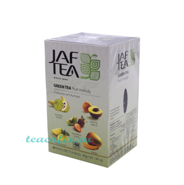 Чай Jaf Tea Fruit Melody  зеленый 20 пакетиков в магазине ТеаКофее, фото