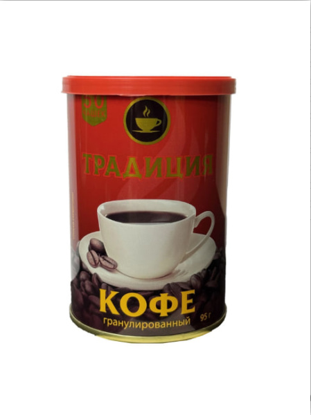 Кофе растворимый Традиция Классический 95 гр. (ж/б) в магазине ТеаКофее, фото