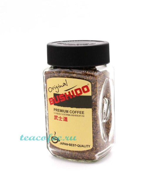 Кофе растворимый Bushido Original 100 гр. (стекло) в магазине ТеаКофее, фото