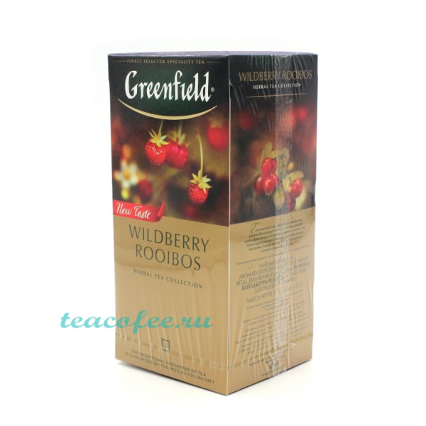 Чай Greenfield Wildberry Rooibos 25 пакетиков в магазине ТеаКофее, фото