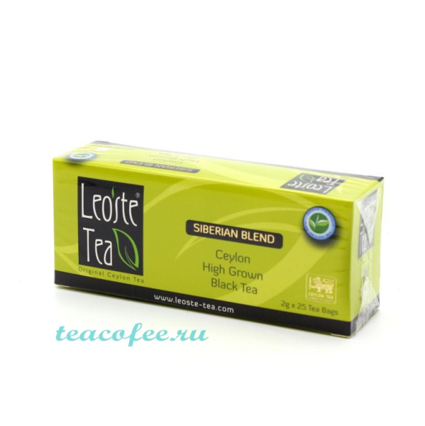 Чай Leoste Tea Siberian Blend 25 пакетиков в магазине ТеаКофее, фото