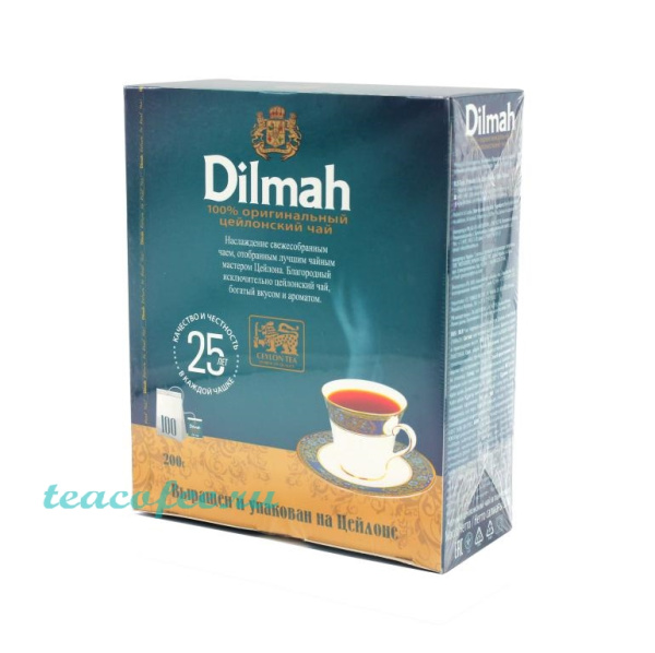 Чай Dilmah 100 пакетиков в магазине ТеаКофее, фото