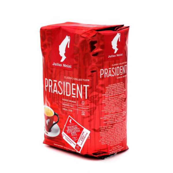 Кофе в зернах Julius Meinl Prasident 500 гр. в магазине ТеаКофее, фото