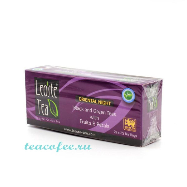 Чай Leoste Tea Oriental Night 25 пакетиков в магазине ТеаКофее, фото