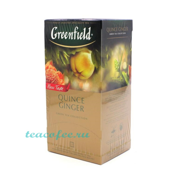 Чай Greenfield Quince Ginger 25 пакетиков в магазине ТеаКофее, фото