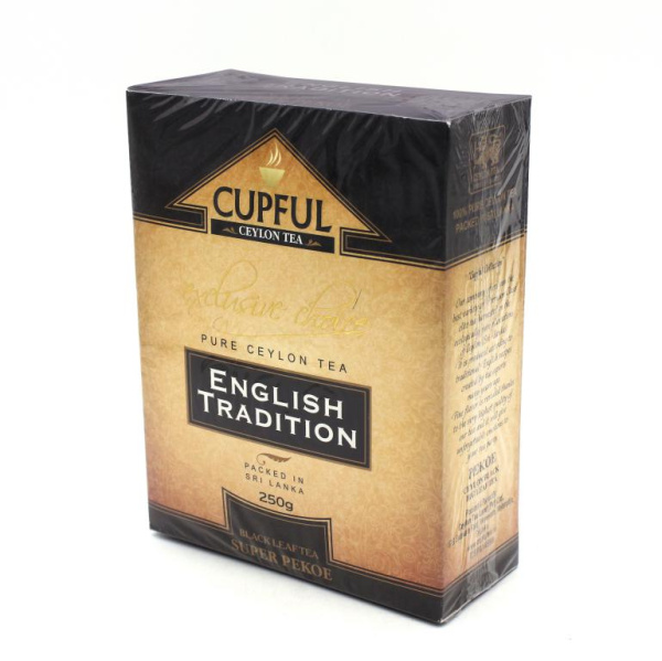 Чай Cupful English Tradition Super Pekoe черный 250 гр. (картон) в магазине ТеаКофее, фото