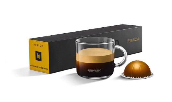 Кофе в капсулах Nespresso Vertuo Double Espresso Dolce 80 ml 10 капсул в магазине ТеаКофее, фото