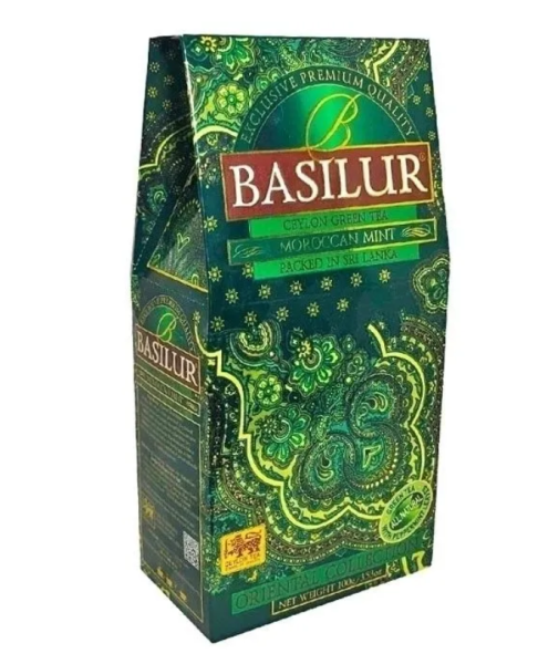 Чай зеленый Basilur MOROCCAN MINT - 100g в магазине ТеаКофее, фото