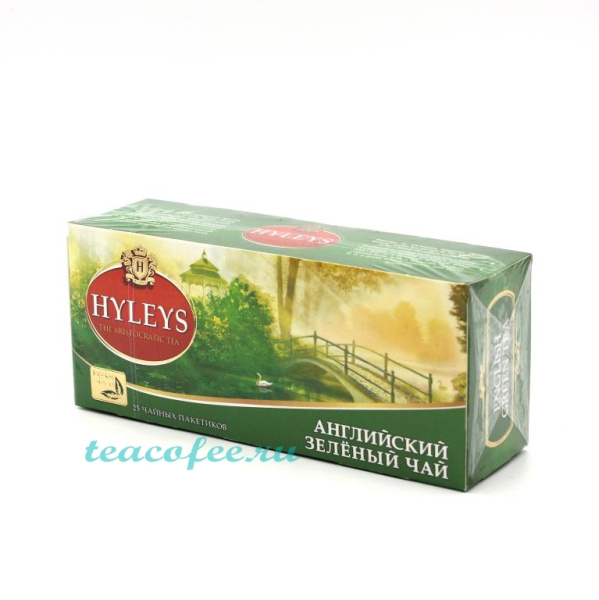 Чай Hyleys English Green Tea зеленый 25 пакетиков в магазине ТеаКофее, фото