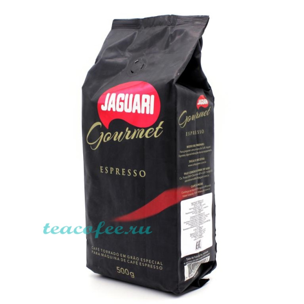 Кофе в зернах Jaguari Gourmet Espresso 500 гр. в магазине ТеаКофее, фото