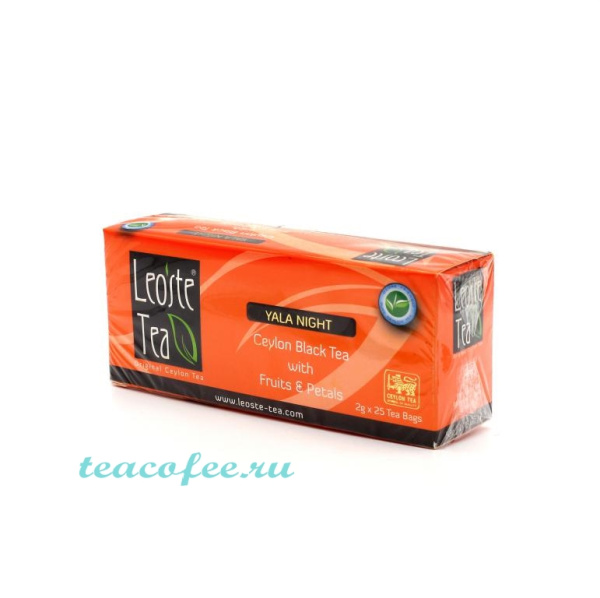 Чай Leoste Tea Yala Night 25 пакетиков в магазине ТеаКофее, фото