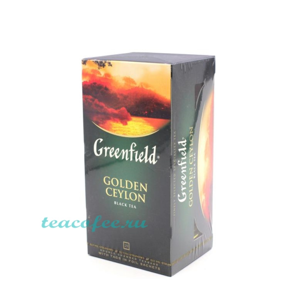 Чай Greenfield Golden Ceylon 25 пакетиков в магазине ТеаКофее, фото
