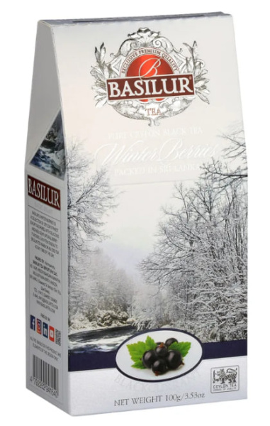 Чай черный Basilur Winter Berries Черная Смородина, 100 гр. в магазине ТеаКофее, фото