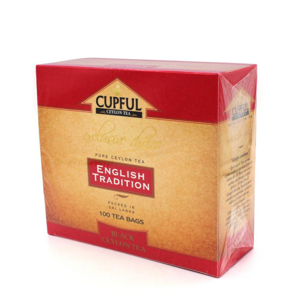 Чай Cupful English Tradition OPA черный 100 пакетов в магазине ТеаКофее, фото