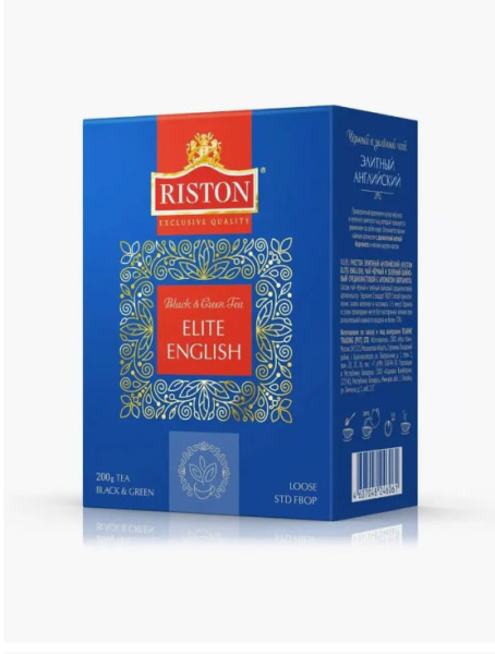 Чай черный и зеленый Riston English Elite 200 гр. в магазине ТеаКофее, фото