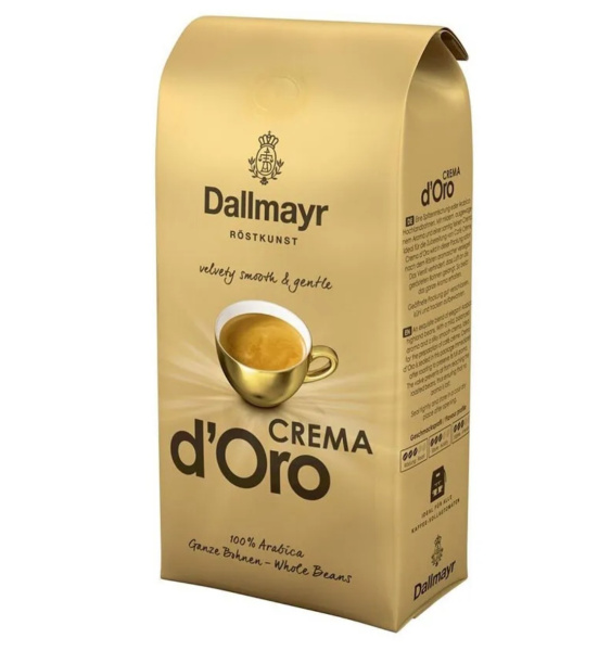 Кофе в зернах Dallmayr Crema d`Oro 1000 гр. в магазине ТеаКофее, фото