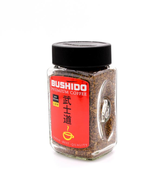 Кофе растворимый Bushido Red Katana 100 гр. (стекло) в магазине ТеаКофее, фото