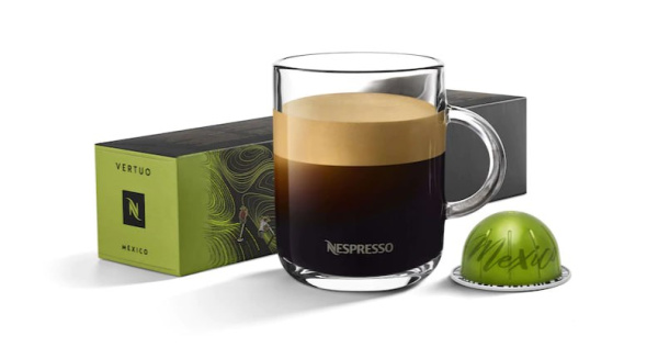 Кофе в капсулах Nespresso Vertuo Mexico 230 ml 10 капсул в магазине ТеаКофее, фото