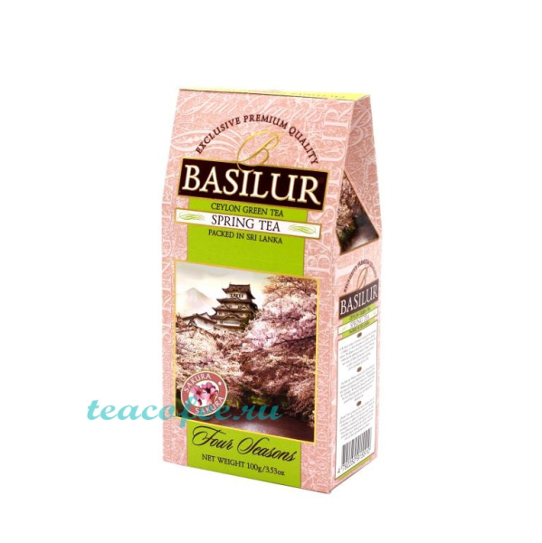 Чай Basilur Spring Tea (Весенний) зеленый 100 гр. в магазине ТеаКофее, фото