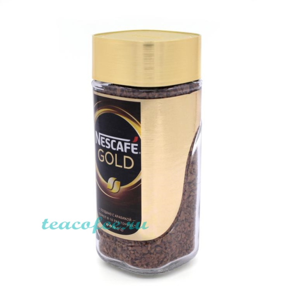 Кофе растворимый Nescafe Gold 95 гр. (стекло Россия) в магазине ТеаКофее, фото