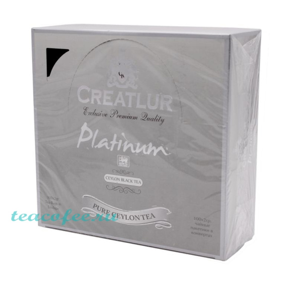 Чай Creatlur Platinum 100 пакетиков в магазине ТеаКофее, фото