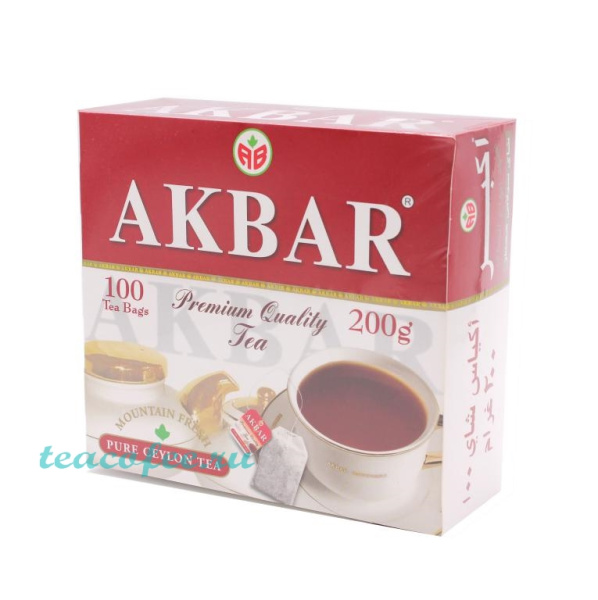 Чай Akbar 100 пакетиков в магазине ТеаКофее, фото