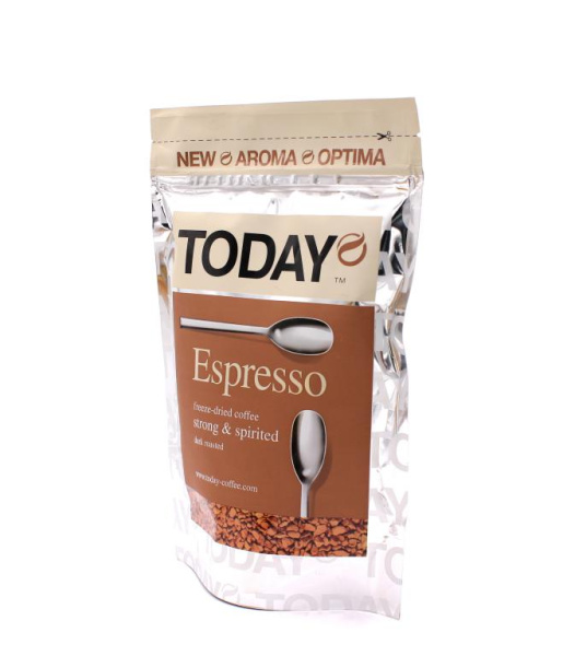 Кофе растворимый Today Espresso 150 гр. (пакет) в магазине ТеаКофее, фото